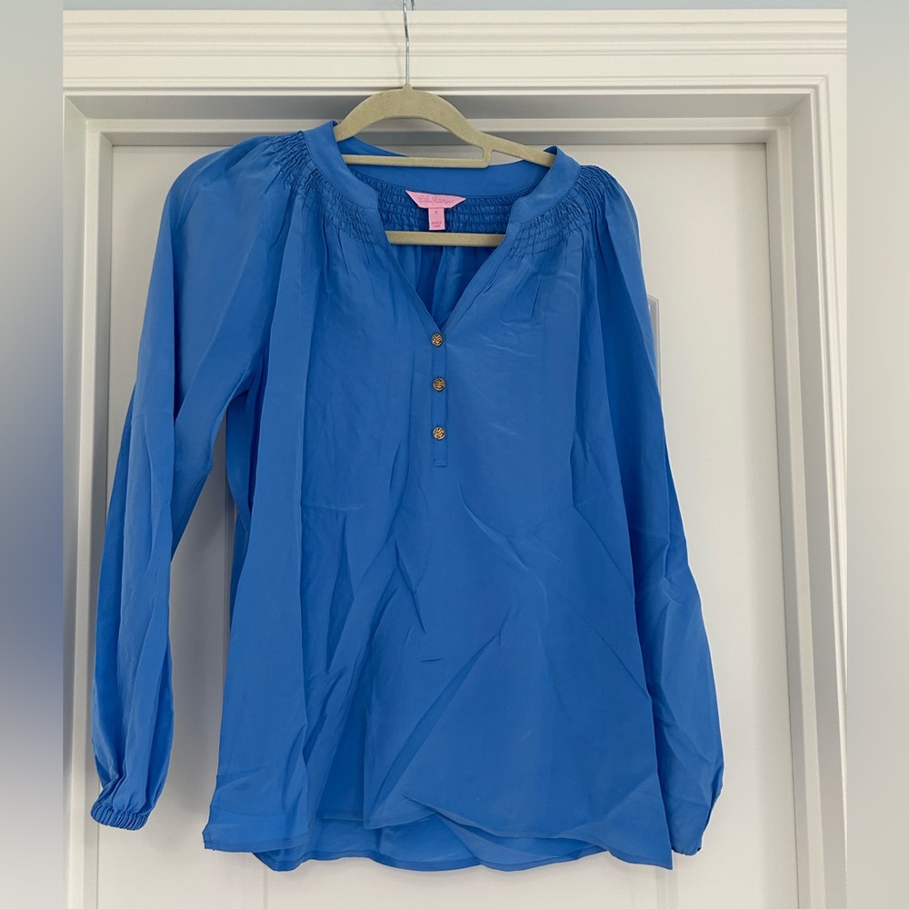 Lilly Pulitzer Royal Blue Blouse